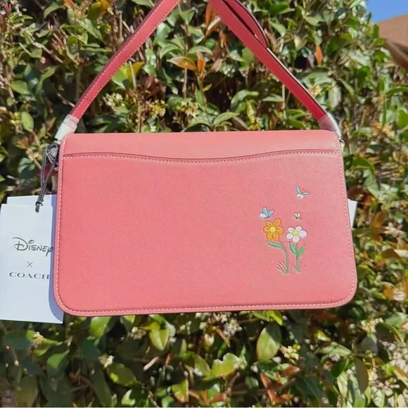 NWT Disney X Coach Studio Shoulder Bag With Mickey Mouse And Flowers CH413 - Picture 5 of 15
